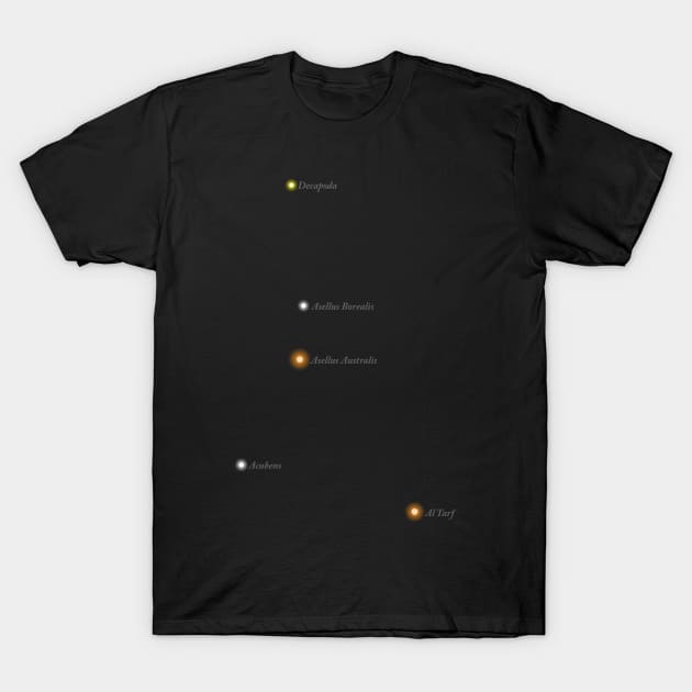 Constellation Cancer T-Shirt by GloopTrekker